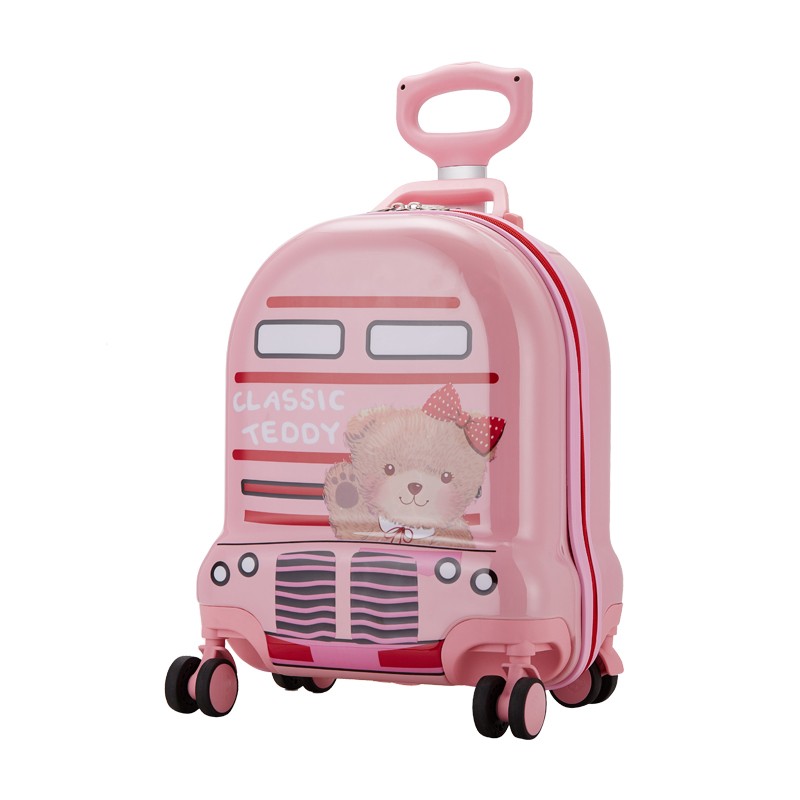 Diplomat外交官拉杆箱精典泰迪旅行箱时尚车型儿童休闲旅行箱TT-1709系列 粉红色